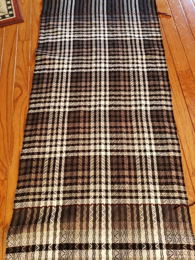 checkered pattern towel